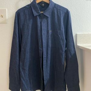 Volcom Long Sleeve, Medium, Navy Blue